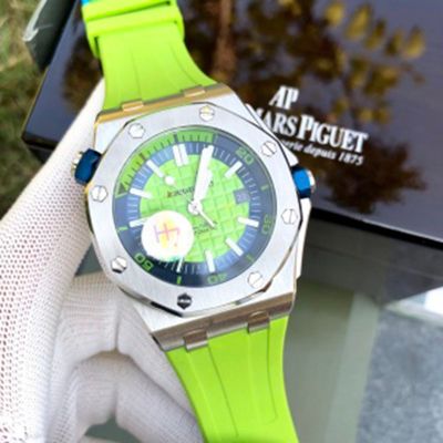 Audemars Piguet rubber band Royal Oak Offshore Diver  Mechanical Green 42mm Watch
